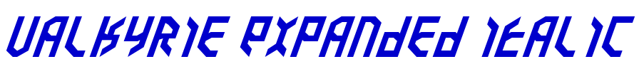 Valkyrie Expanded Italic шрифт